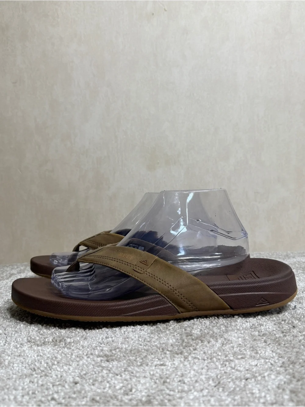 Reef Men’s Cushion Phantom 2.0 Sandals Flip Flop in Brown Tan 10